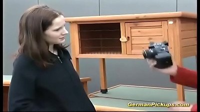 german teen picked up from street for her very first buttfuck